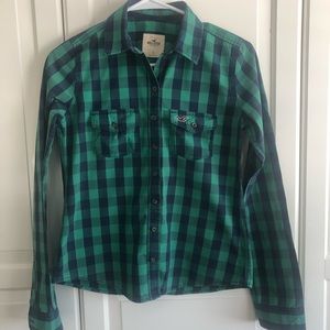 Hollister Plaid Long Sleeve Shirt❗️